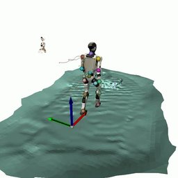 Reconstructed scene with a humanoid reference motion